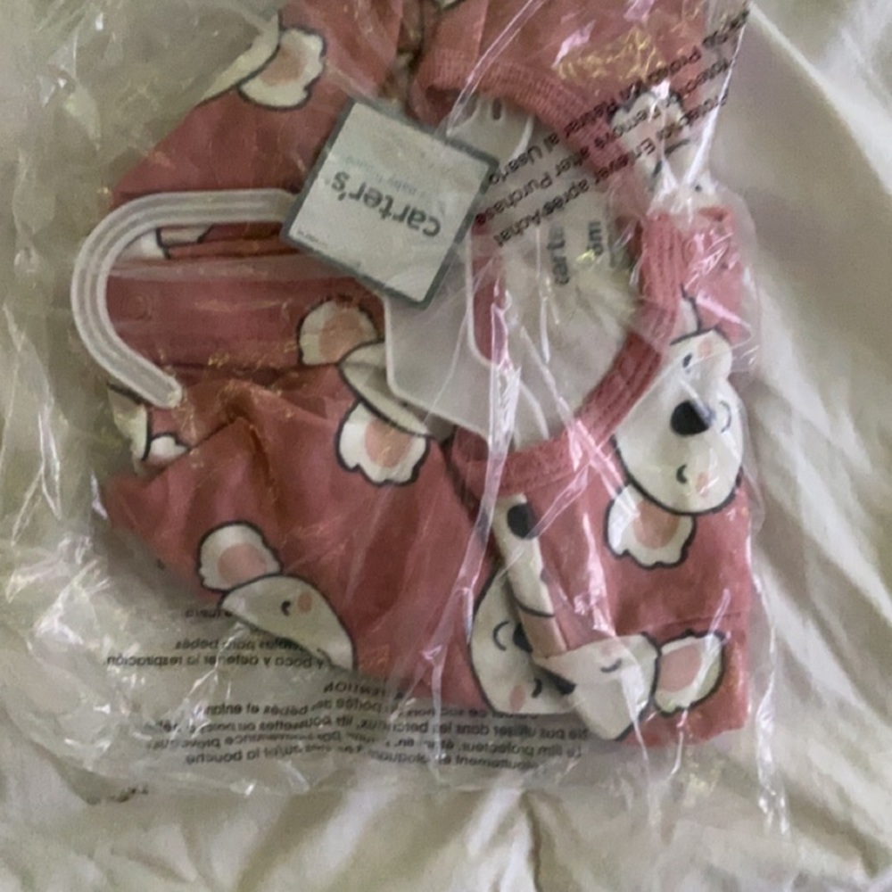 Brand new 6m pink koala footed pajamas